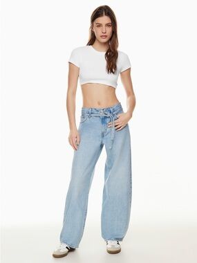 Levi’s XL Balloon Light Wash Mid Rise Wide Leg Baggy Jeans Blue Size 28